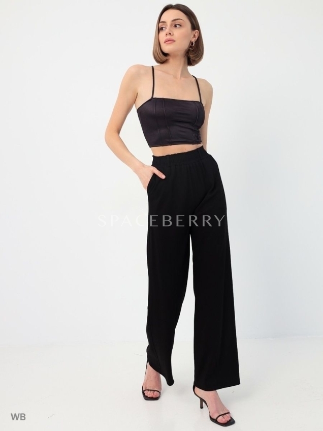 Женские широкие брюки, штаны классика